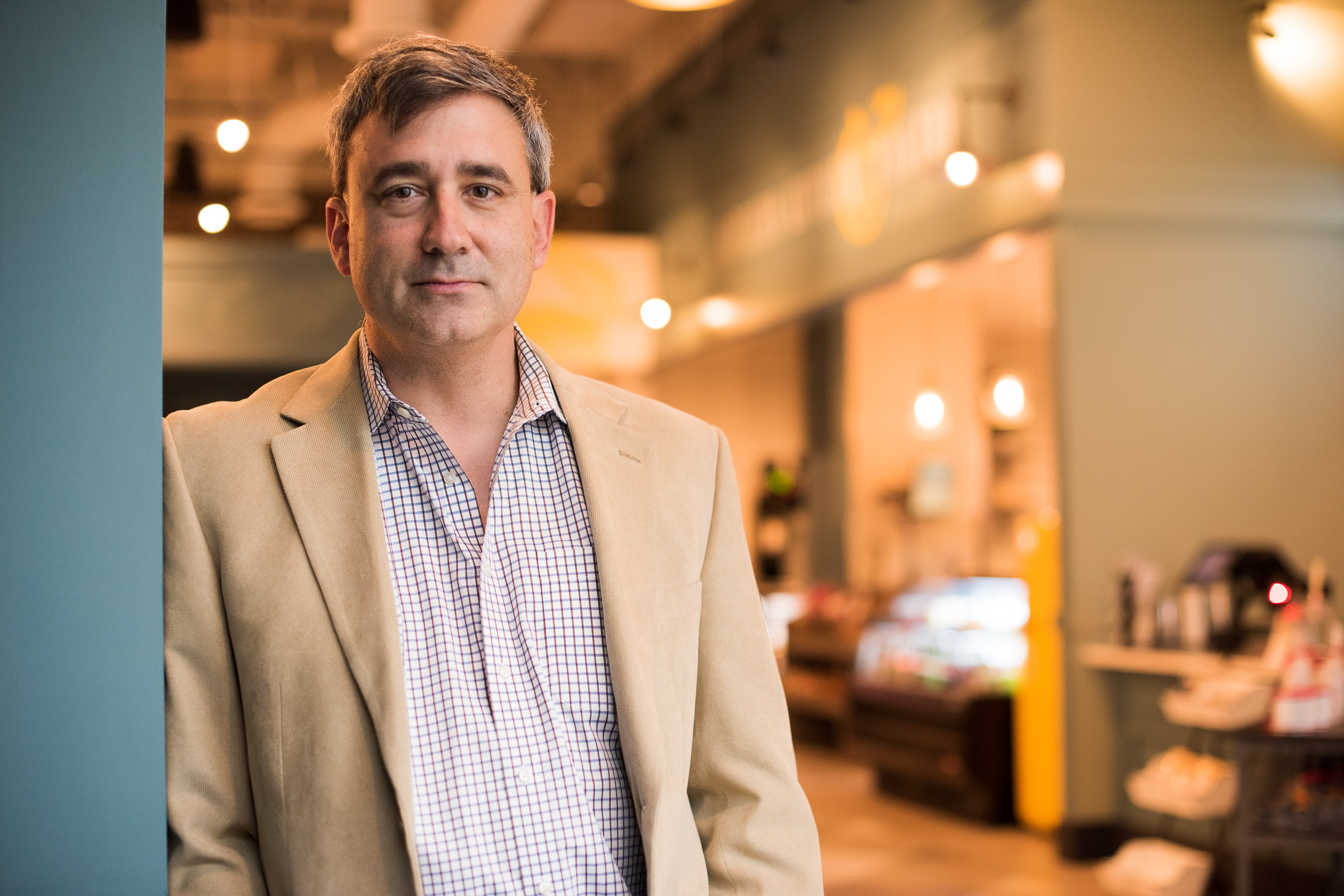 Peter Demos in his restaurant leading with purpose and leadership